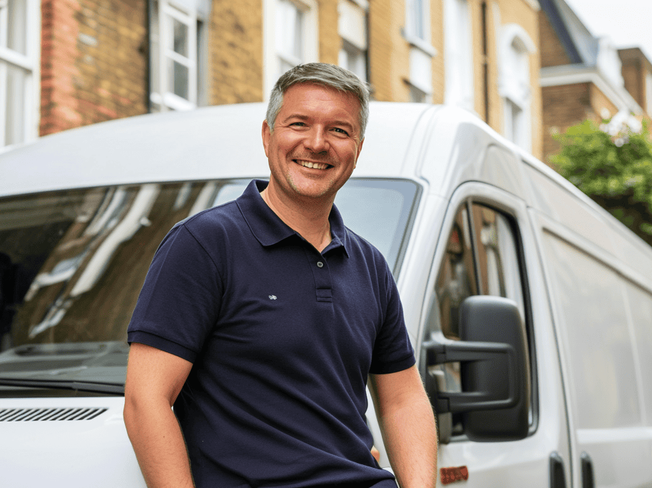 Booked Hackney Man and Van on a Moving Day Outside The House